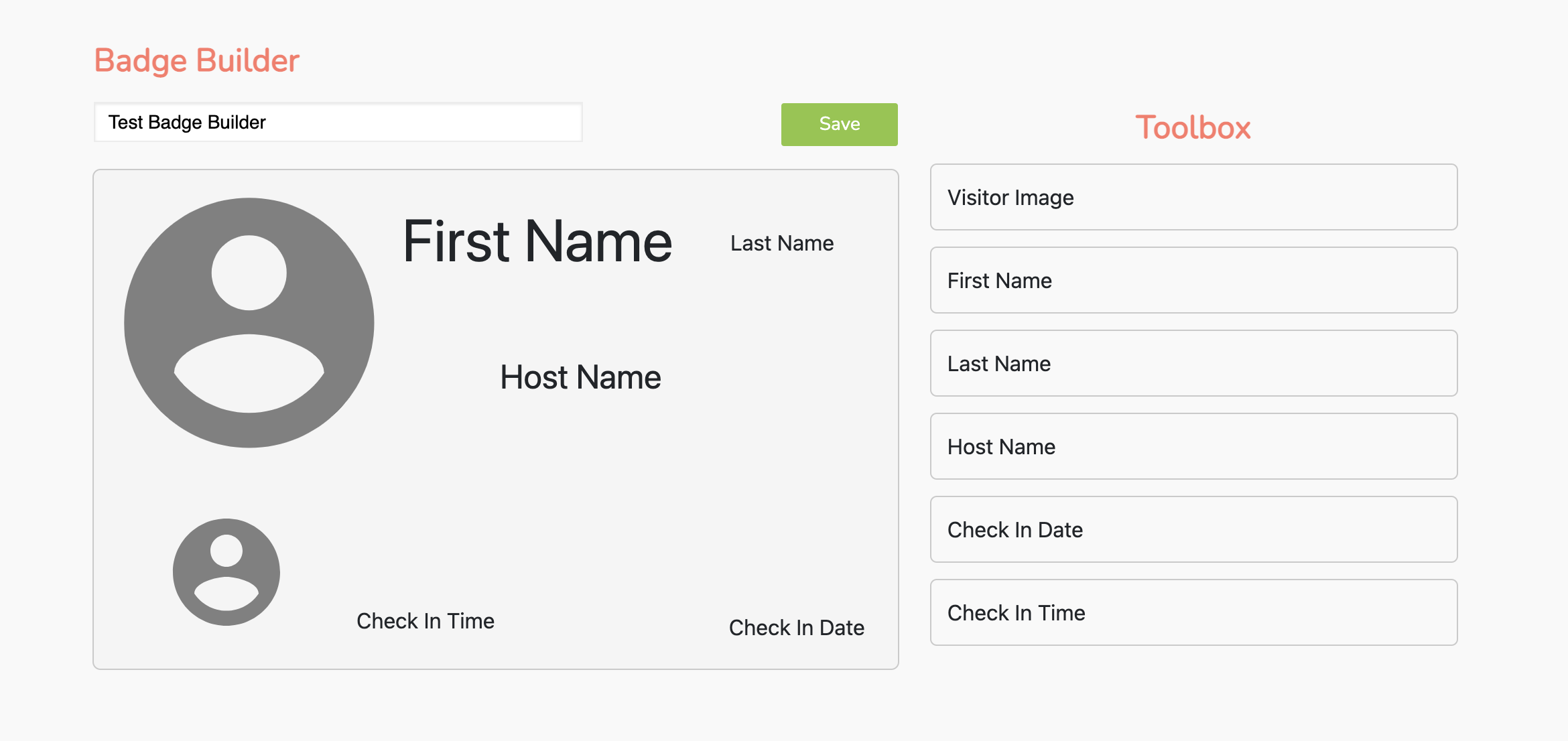 Customizing Visitor Badges With Badge Builder